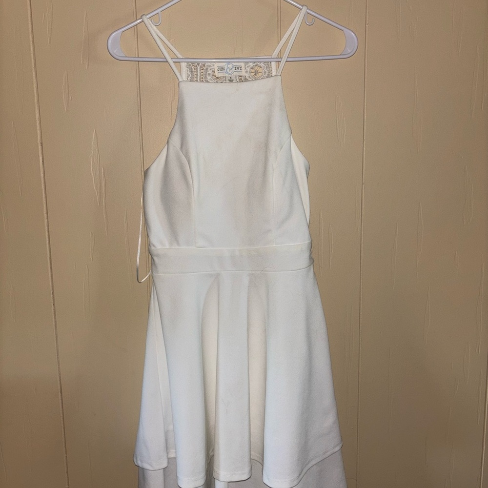 Chic Ivory Mini Dress